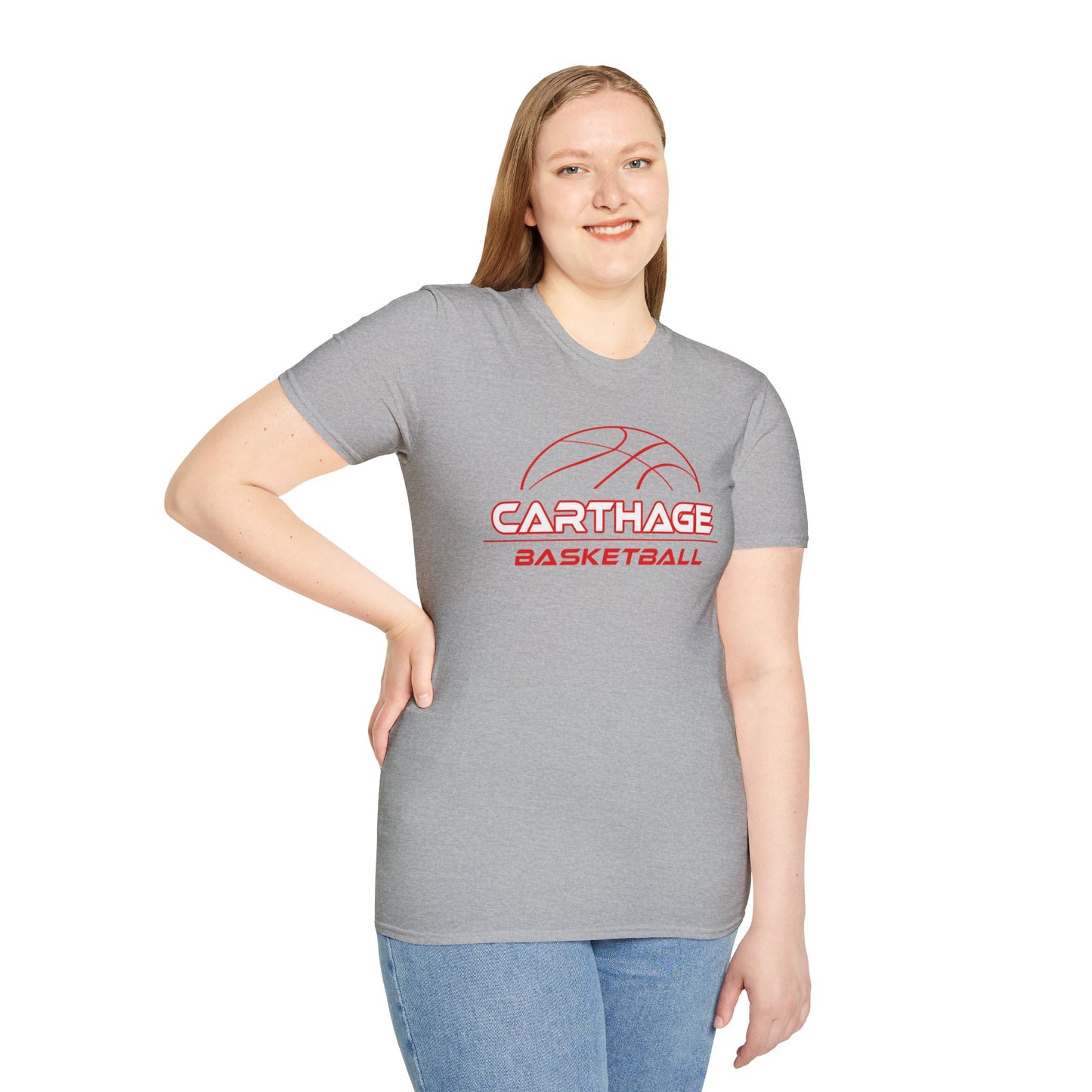 Carthage Basketball Unisex Softstyle T-Shirt – Perfect for Team Spirit and Sports Fans