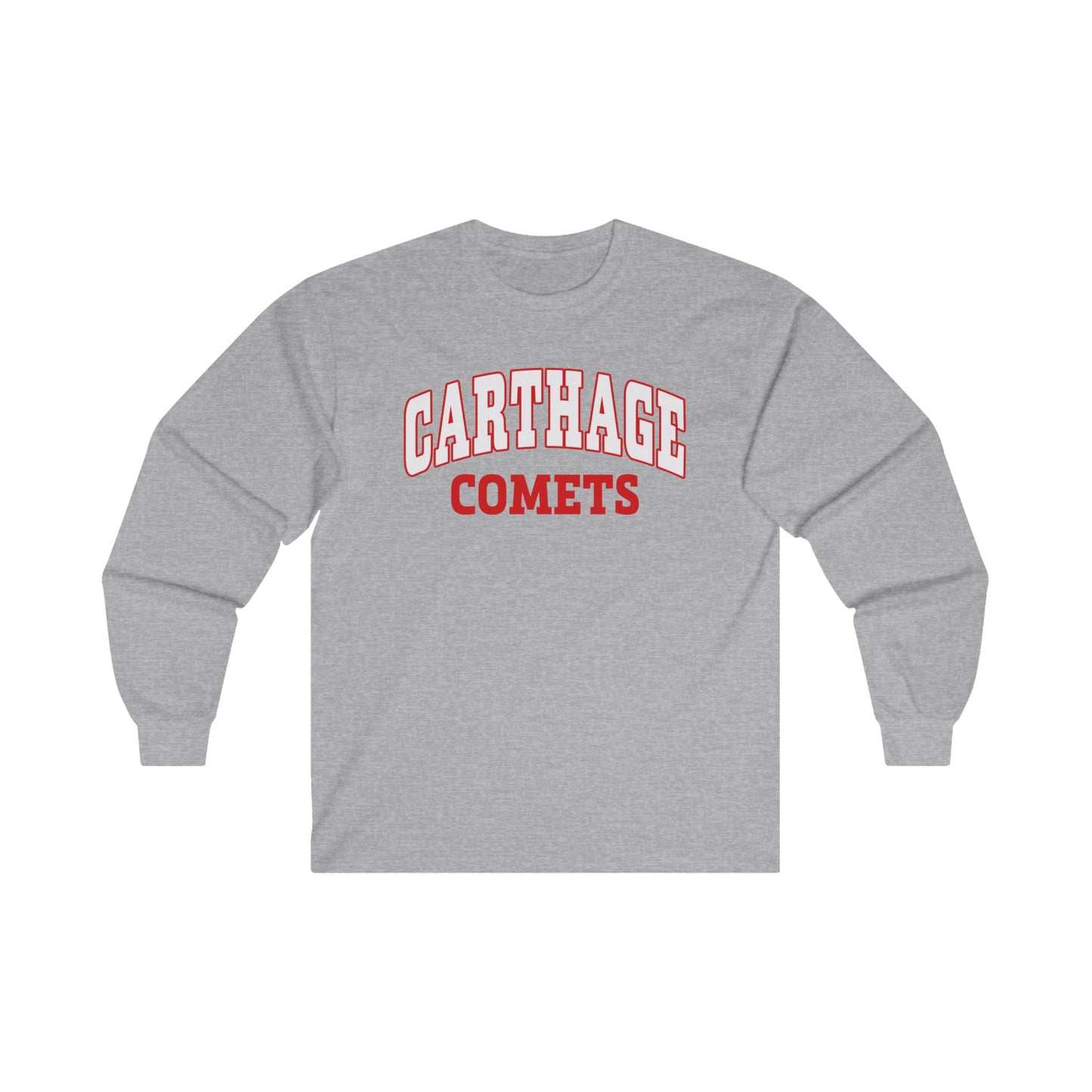 Carthage Comets Unisex Long Sleeve Tee - School Spirit Apparel