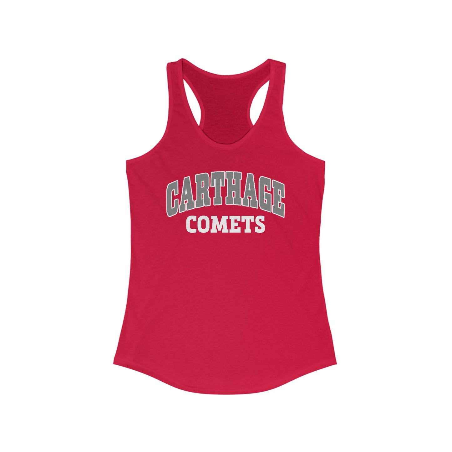 Carthage Comets Women's Racerback Tank – Stylish Athletic Top for Comfort and Team Spirit