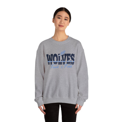 Wolves Track & Field Unisex Heavy Blend Crewneck Sweatshirt