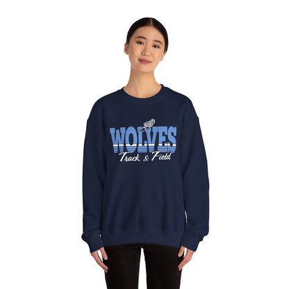 Wolves Track & Field Unisex Heavy Blend Crewneck Sweatshirt