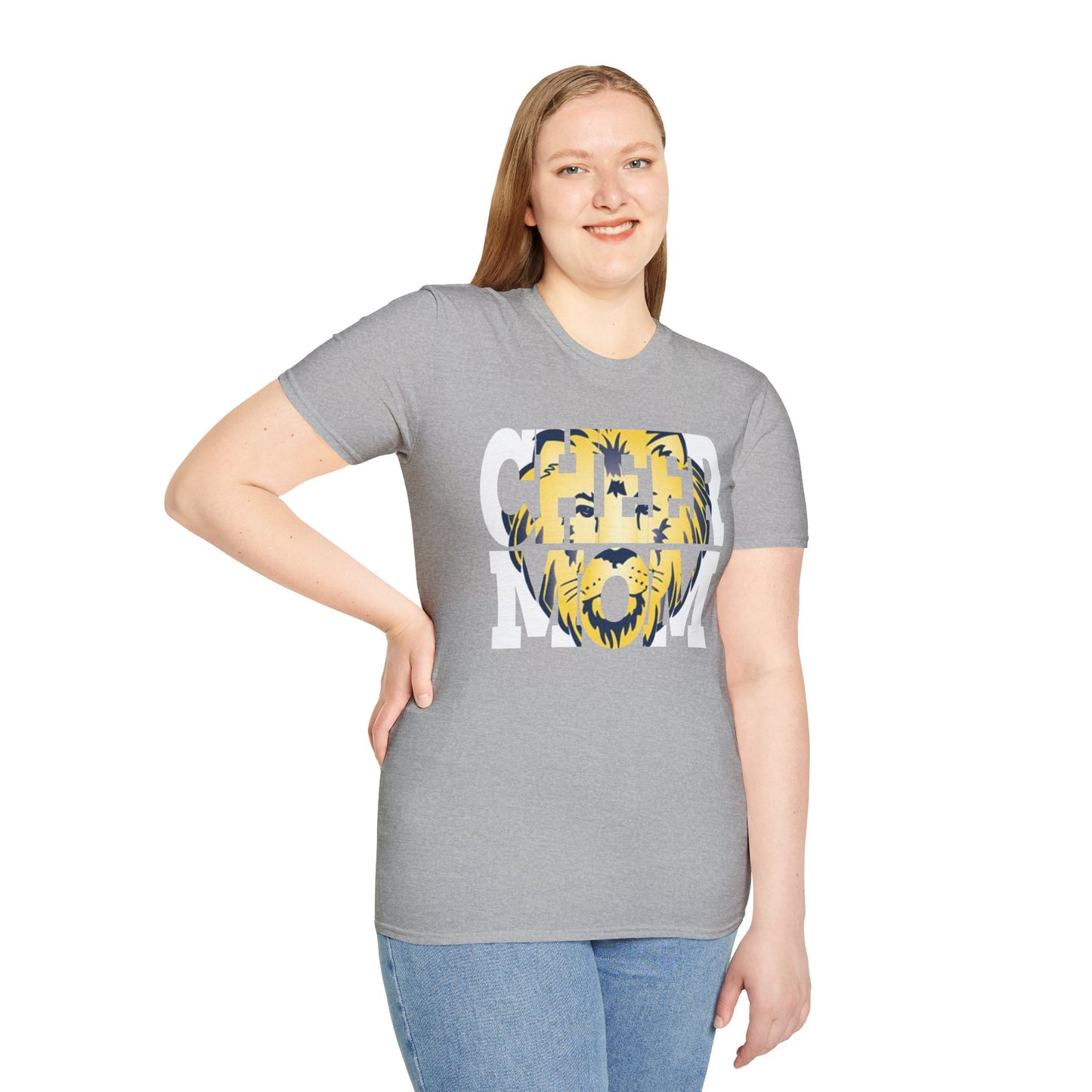 Cheer Mom Unisex Softstyle T-Shirt - Comfortable and Stylish