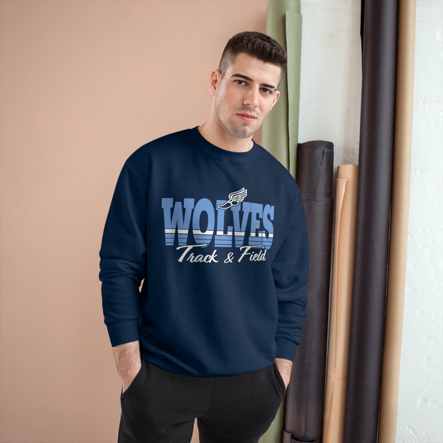 Wolves Track & Field Champion Sweatshirt - Cozy Athletic Wear for Sports Fans