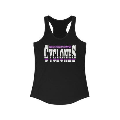 Watertown Cyclones Women's Racerback Tank Top - Perfect for Sports & Casual Wear