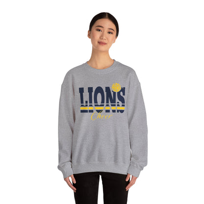 Lions Cheer Unisex Crewneck Sweatshirt - Comfortable Sports Apparel