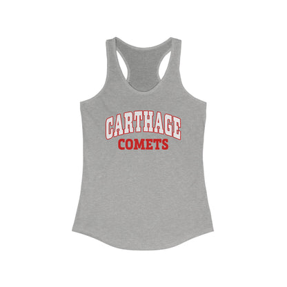 Carthage Comets Women's Racerback Tank – Stylish Athletic Top for Comfort and Team Spirit