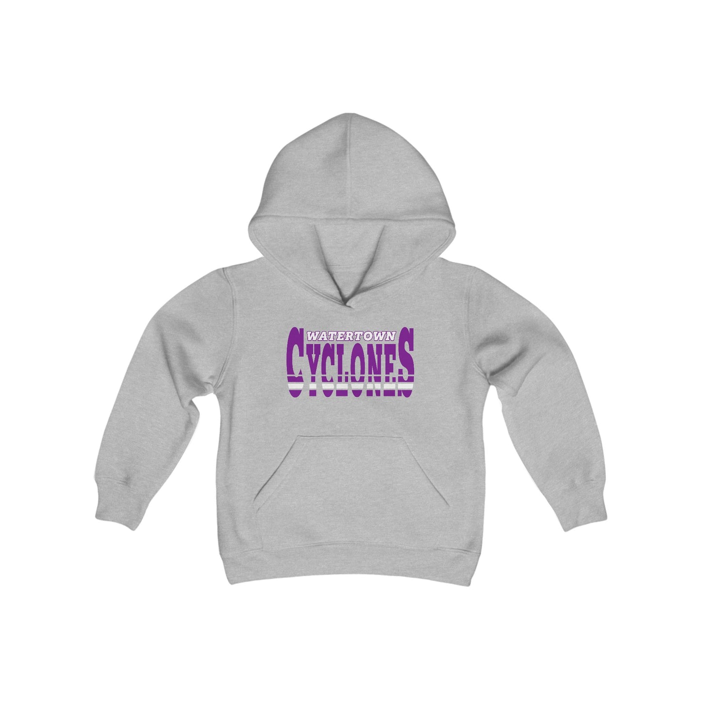 Watertown Cyclones Youth Hooded Sweatshirt - Perfect for Sports and Casual Wear