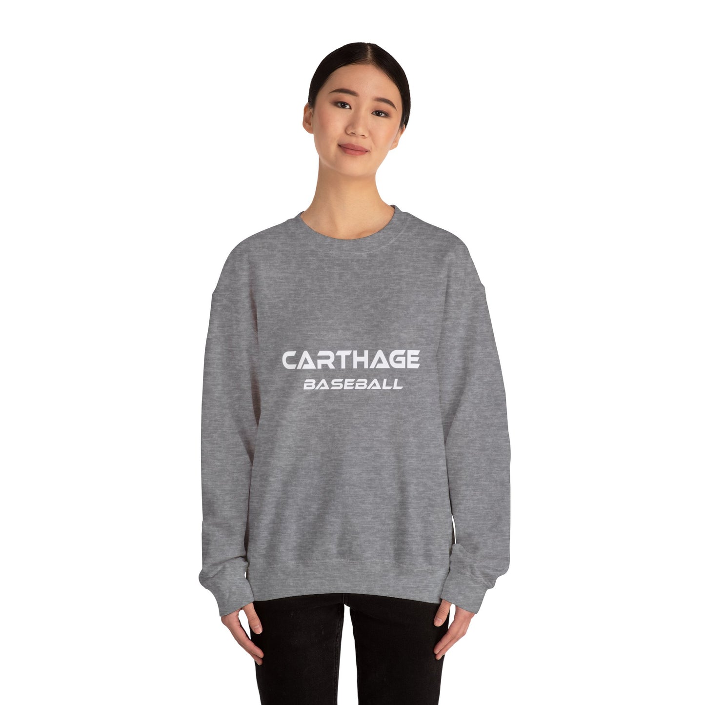 Carthage Baseball Unisex Heavy Blend Crewneck Sweatshirt