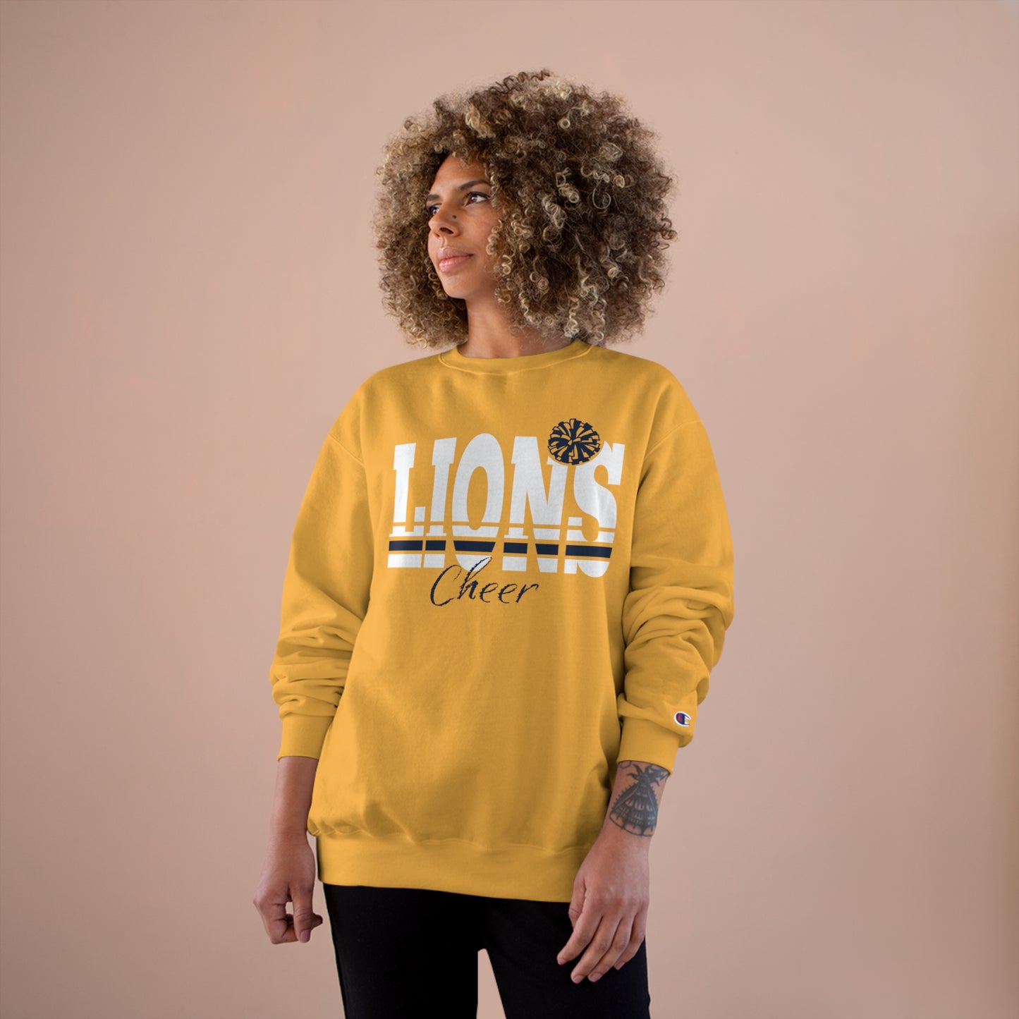 Lions Cheer Champion Sweatshirt - Cozy Team Apparel for Fans