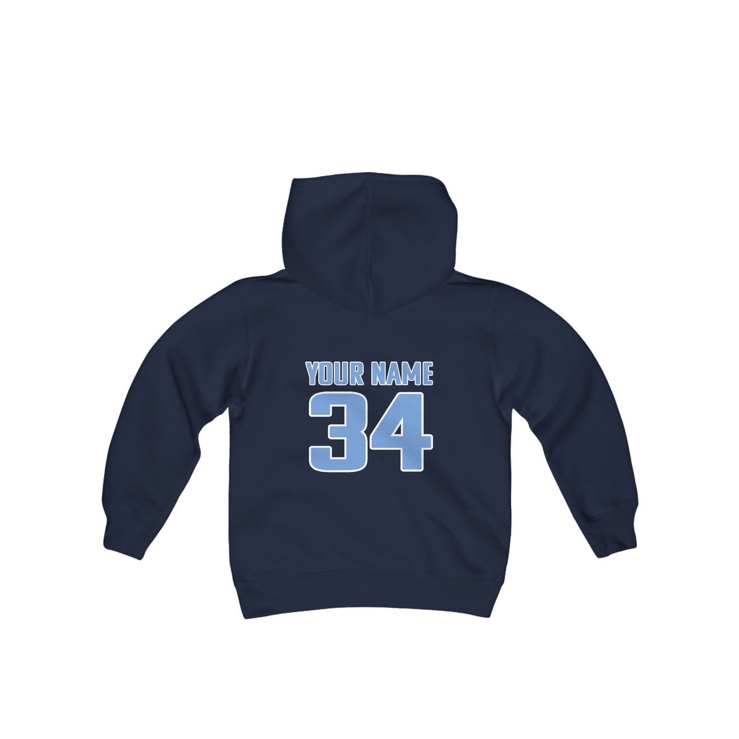 Youth Personalized Basketball Hoodie - Gildan