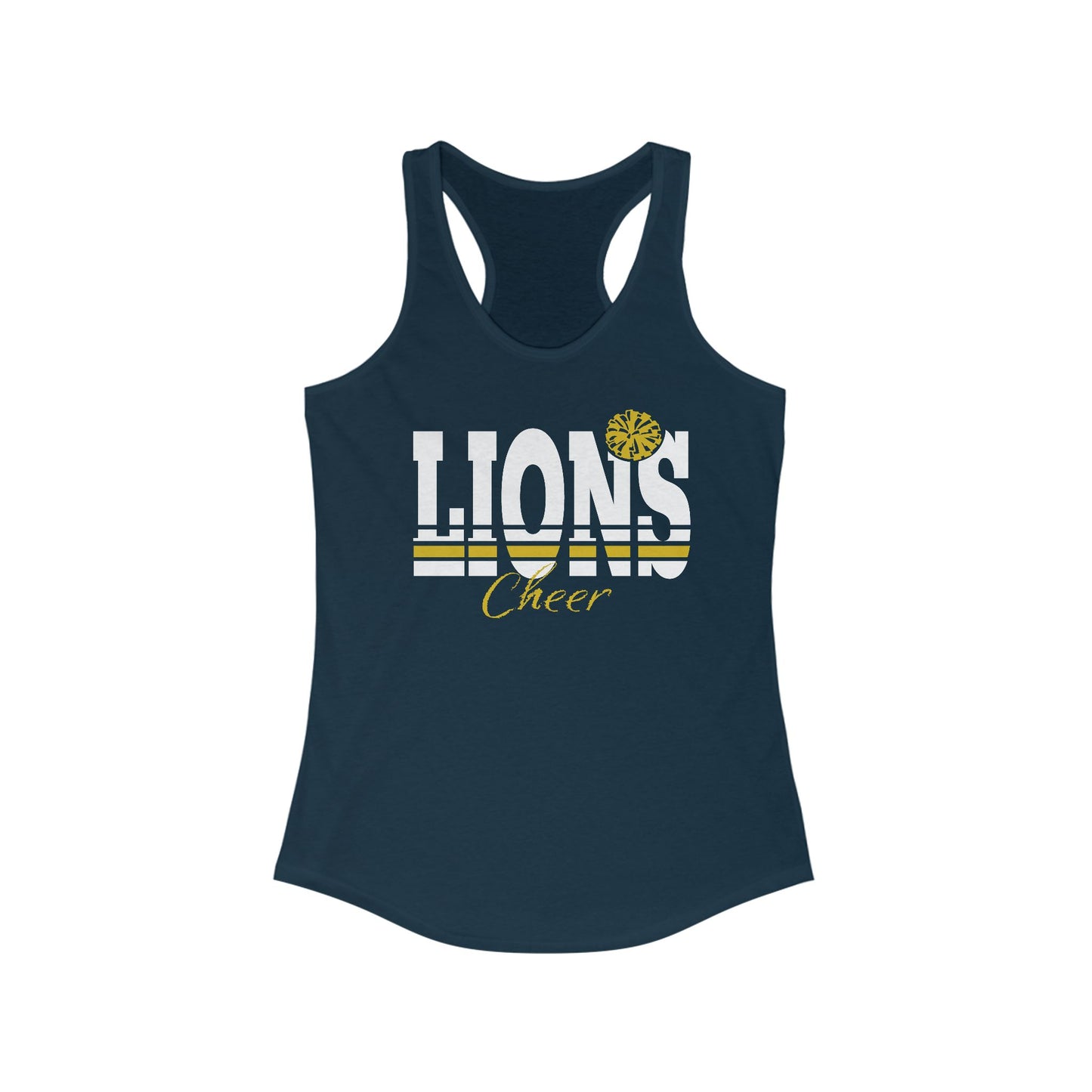 Cheerleader Lions Racerback Tank Top for Women