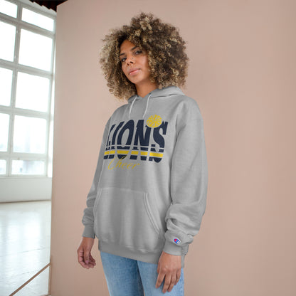 Cheerful Lions Champion Hoodie for Team Spirit