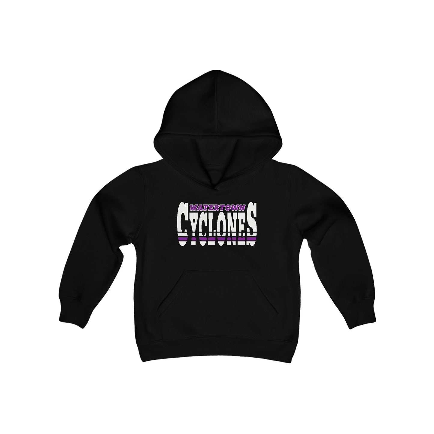 Watertown Cyclones Youth Hooded Sweatshirt - Perfect for Sports and Casual Wear