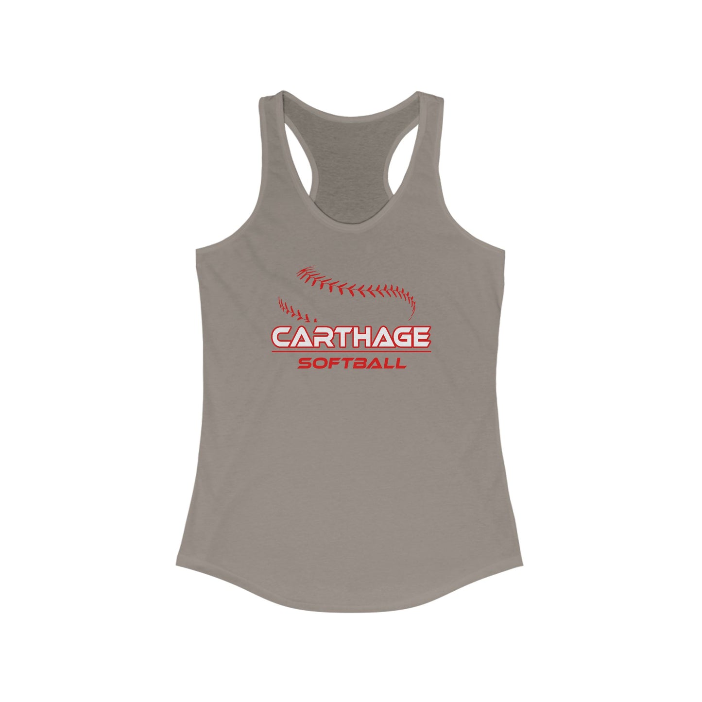 Carthage Softball Women's Racerback Tank - Sporty & Stylish Activewear