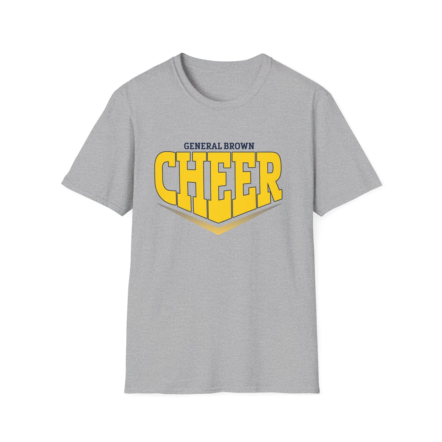 Unisex Softstyle Cheer T-Shirt - General Brown School Spirit Apparel