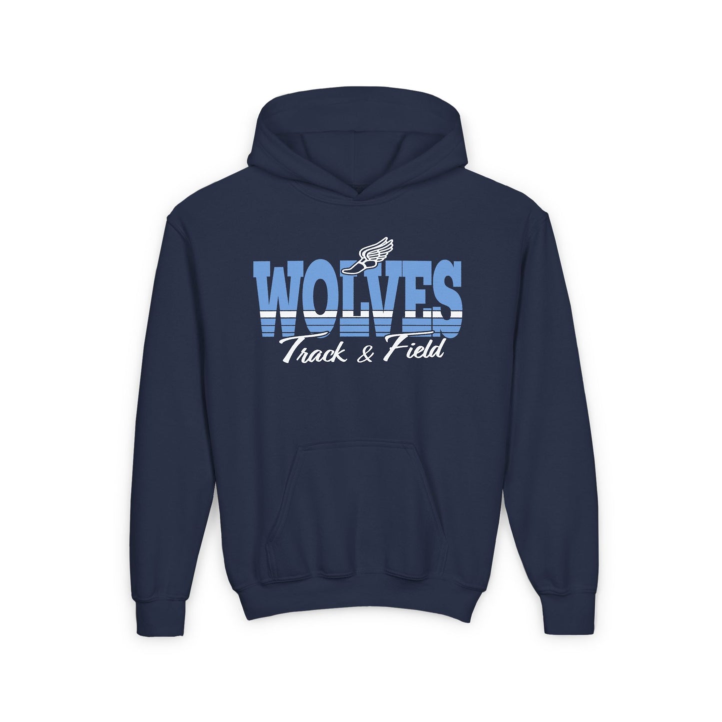 Youth Wolves Track & Field Hooded Sweatshirt - Perfect for Athletes