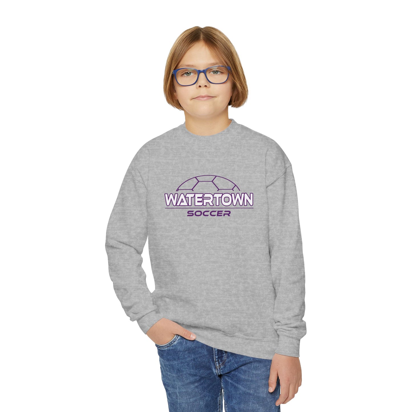 Watertown Soccer Youth Crewneck Sweatshirt - Casual Sportswear for Young Athletes