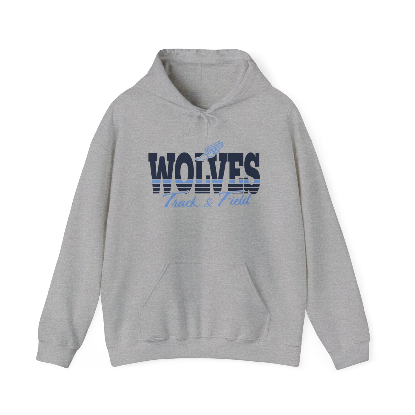 Wolves Track & Field Hoodie - Unisex Heavy Blend Sweatshirt for Athletes