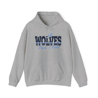 Wolves Track & Field Hoodie - Unisex Heavy Blend Sweatshirt for Athletes