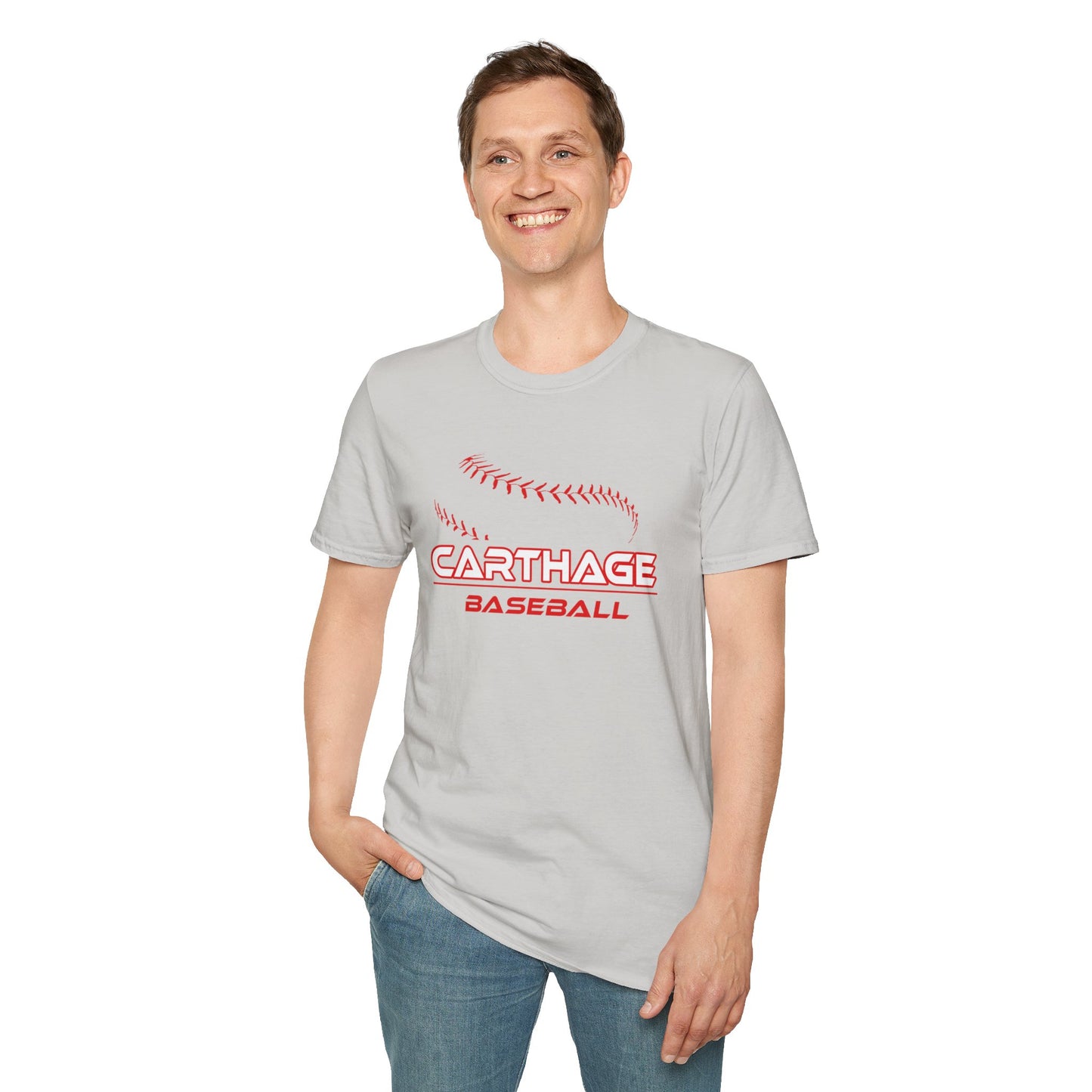 Carthage Baseball Unisex Softstyle T-Shirt - Comfortable Sports Tee for Fans