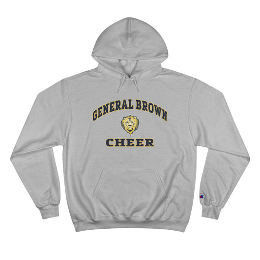 General Brown Cheer Champion Hoodie - Vintage Style Athleisure Wear