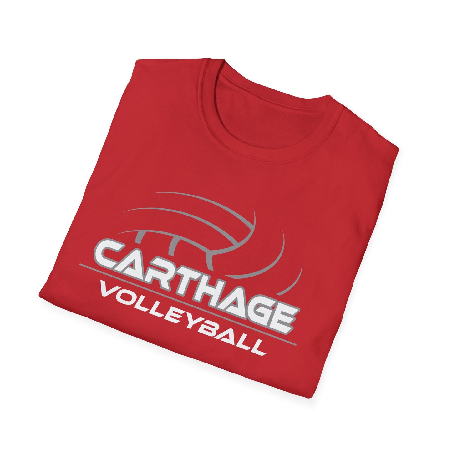 Carthage Volleyball Unisex Softstyle T-Shirt - Sporty Tee for Team Spirit