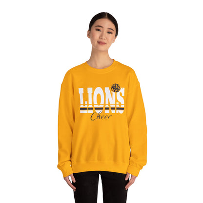 Lions Cheer Unisex Crewneck Sweatshirt - Comfortable Sports Apparel