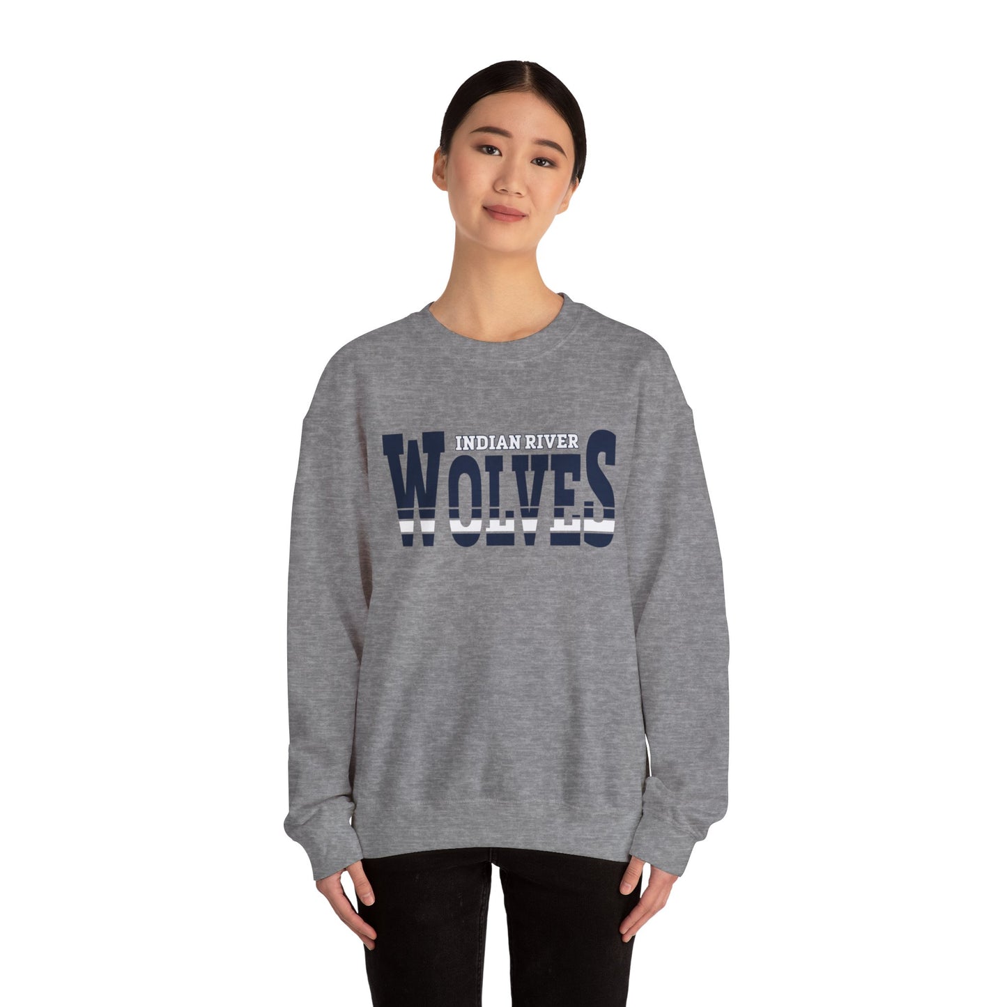 Indian River Wolves Unisex Heavy Blend™ Crewneck Sweatshirt - Cozy School Spirit Apparel