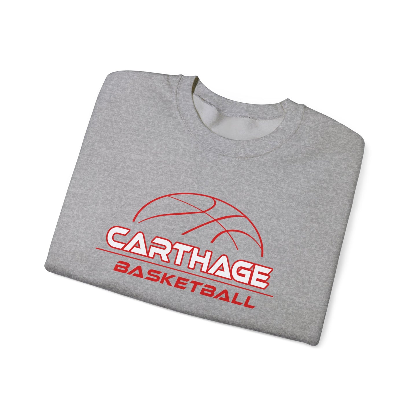 Carthage Basketball Unisex Heavy Blend Crewneck Sweatshirt - Cozy Sportswear for Fans