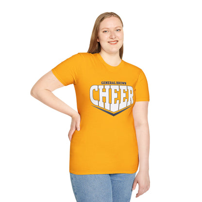 Unisex Softstyle Cheer T-Shirt - General Brown School Spirit Apparel