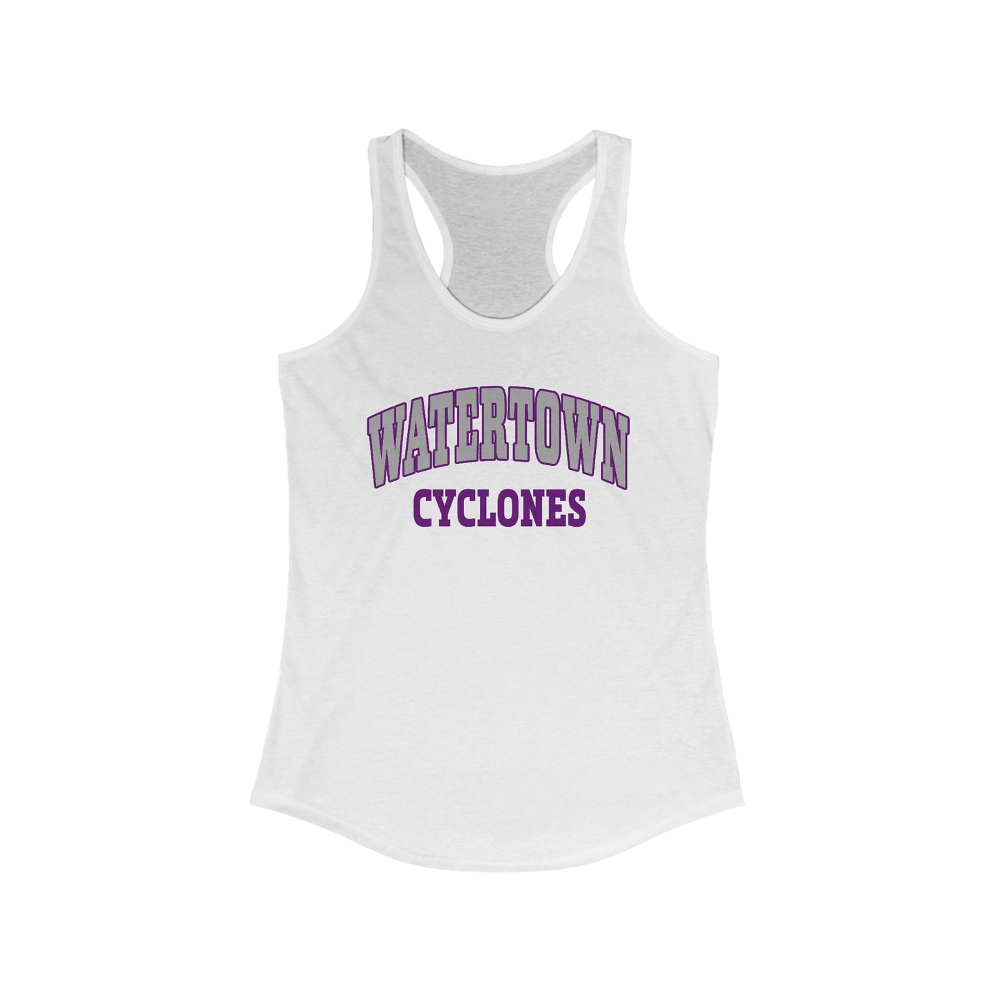 Watertown Cyclones Women's Racerback Tank - Perfect for Summer Activities