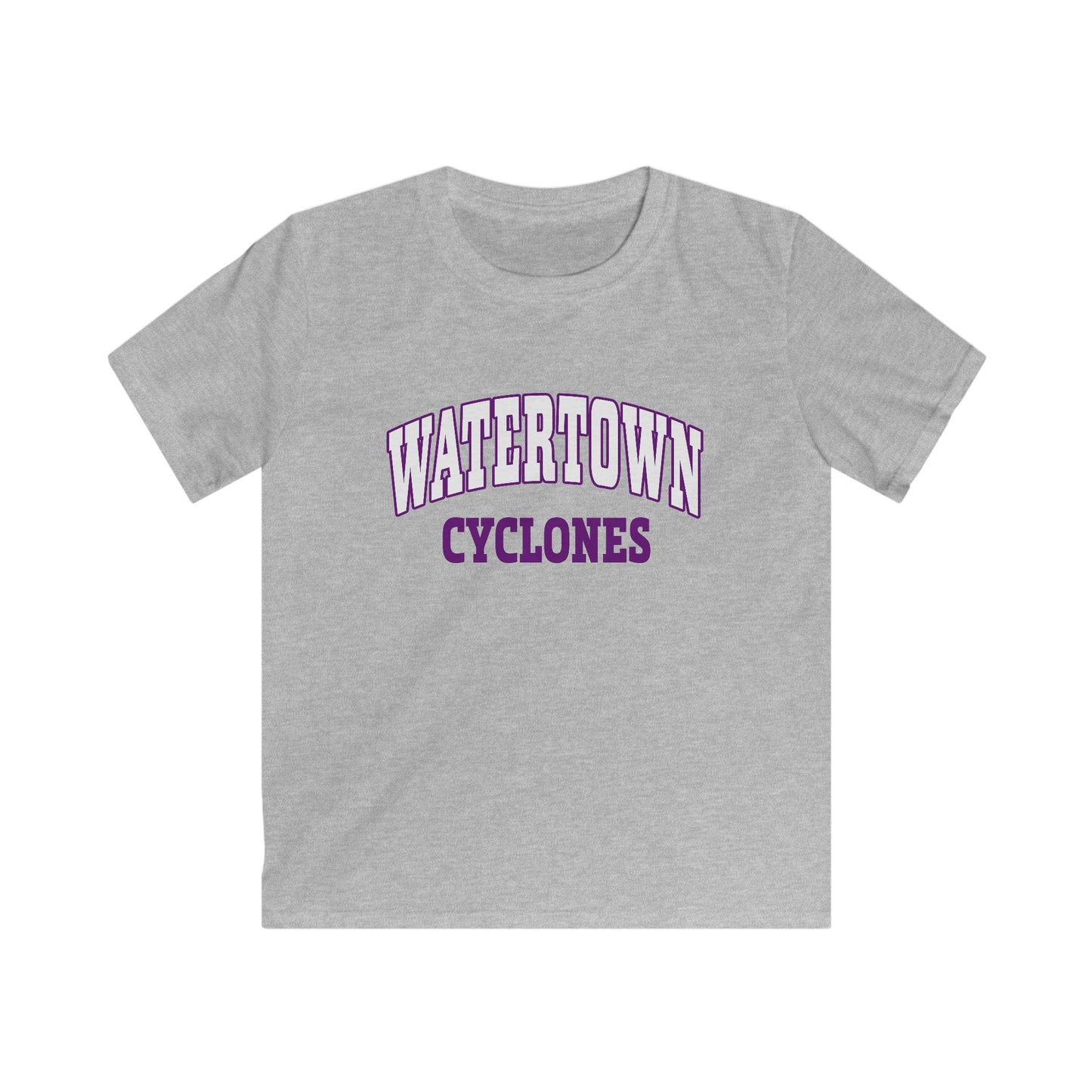 Watertown Cyclones Kids Softstyle Tee - Comfortable Youth T-Shirt for Sports Fans