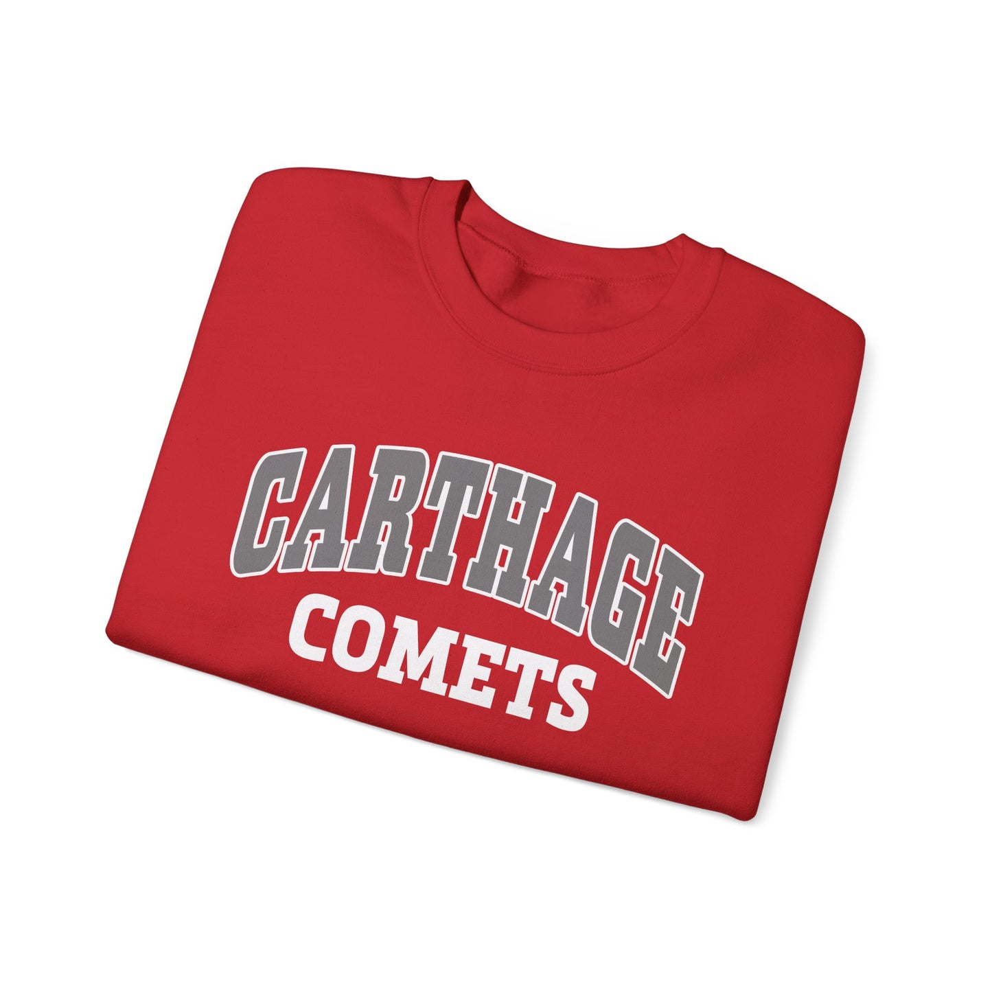 Carthage Comets Unisex Heavy Blend Crewneck Sweatshirt - Cozy Sportswear for Fans