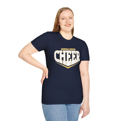 Unisex Softstyle Cheer T-Shirt - General Brown School Spirit Apparel