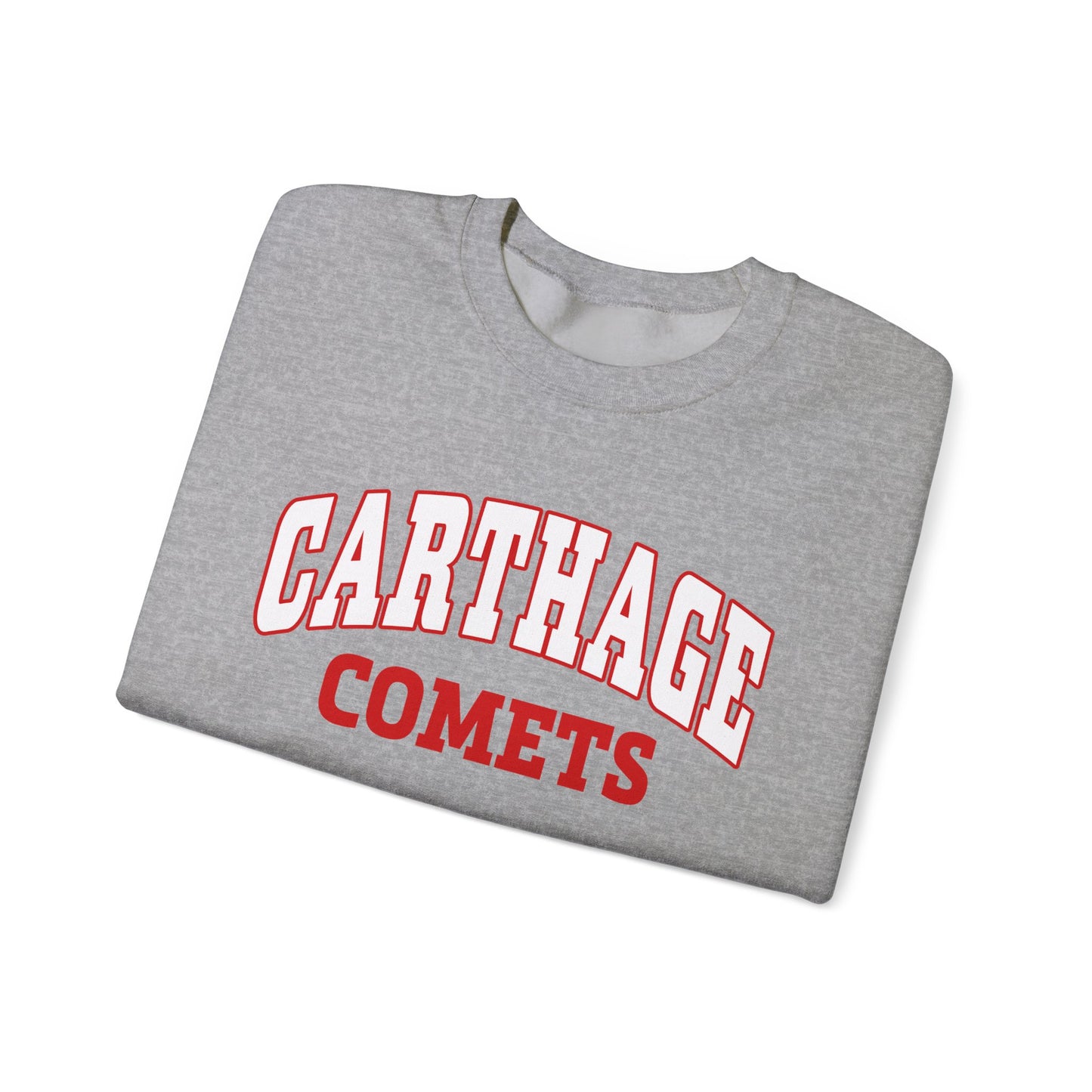 Carthage Comets Unisex Heavy Blend Crewneck Sweatshirt - Cozy Sportswear for Fans