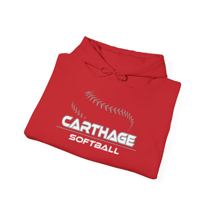 Carthage Softball Unisex Hooded Sweatshirt - Perfect for Team Spirit and Cozy Days