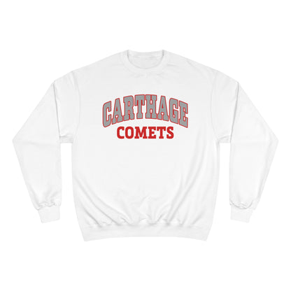 Carthage Comets Champion Sweatshirt - College Style Crewneck for School Spirit