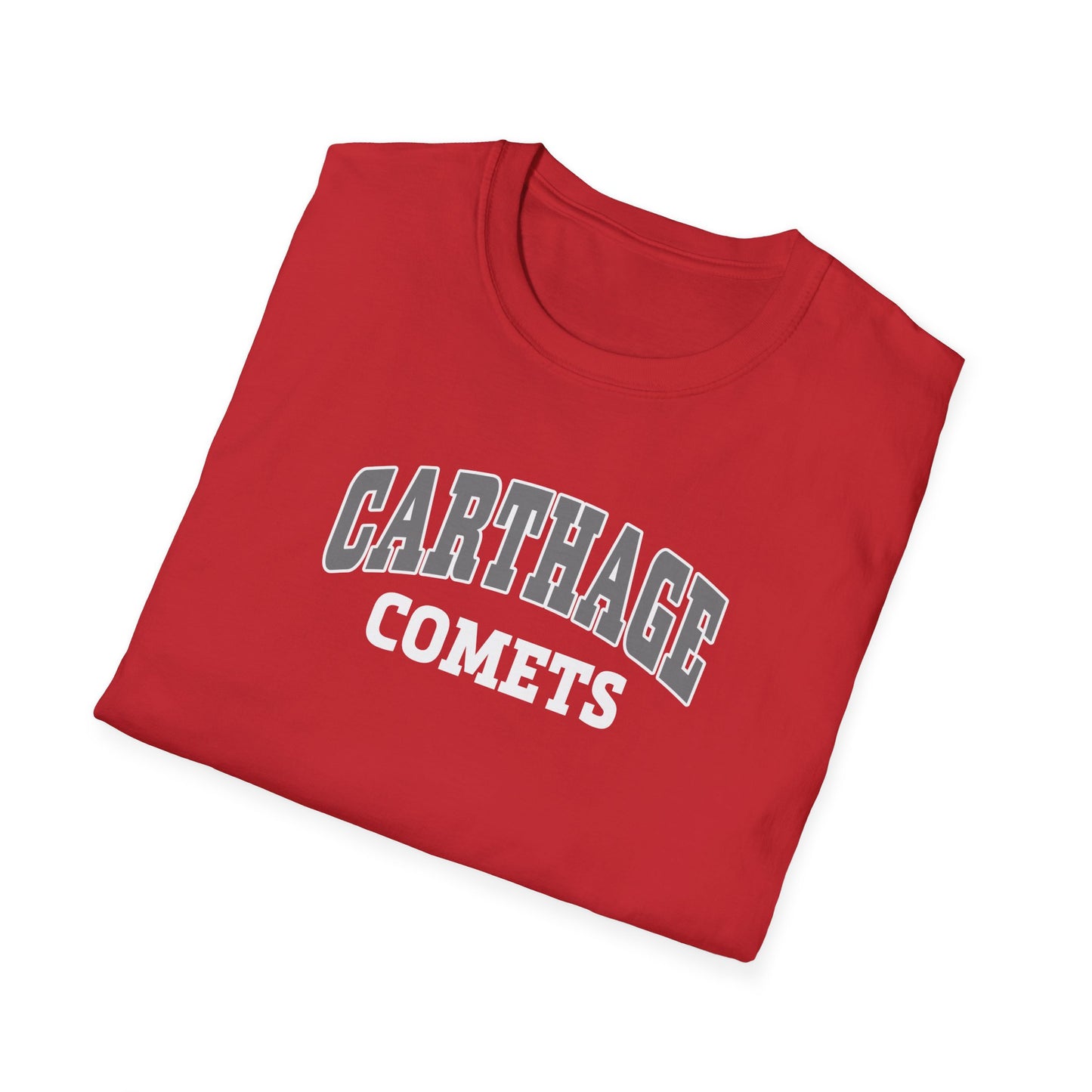 Carthage Comets Unisex Softstyle T-Shirt - Casual Athletics Wear