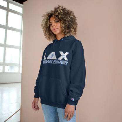 LAX Indian River Champion Hoodie - Cozy Comfort for Travel Enthusiasts