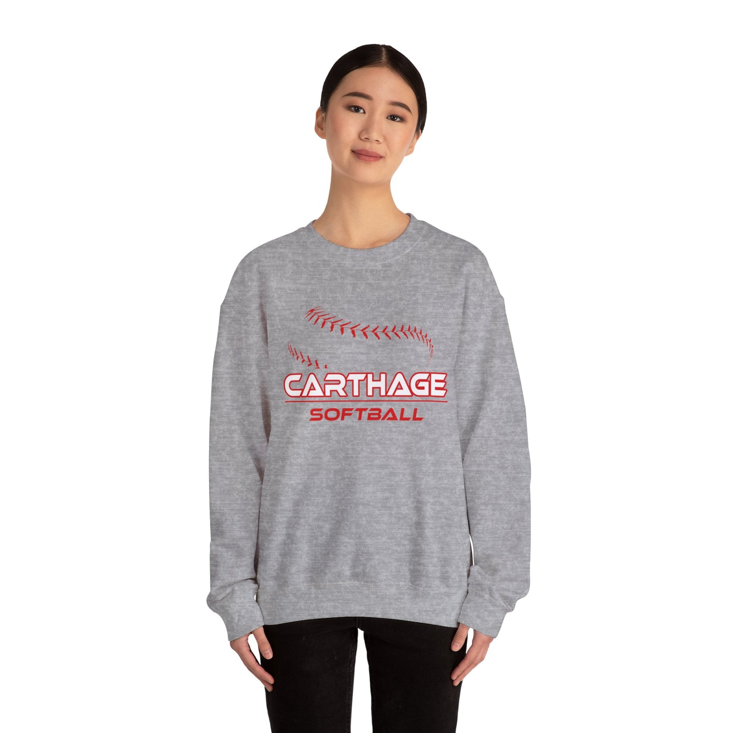 Carthage Softball Unisex Crewneck Sweatshirt - Perfect for Fans and Players