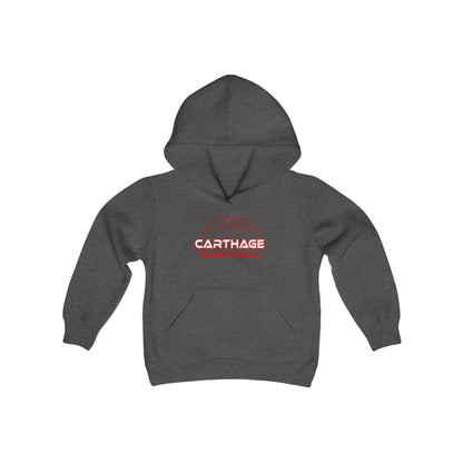 Carthage Basketball Youth Hoodie - Cozy Heavy Blend Sweatshirt for Young Fans