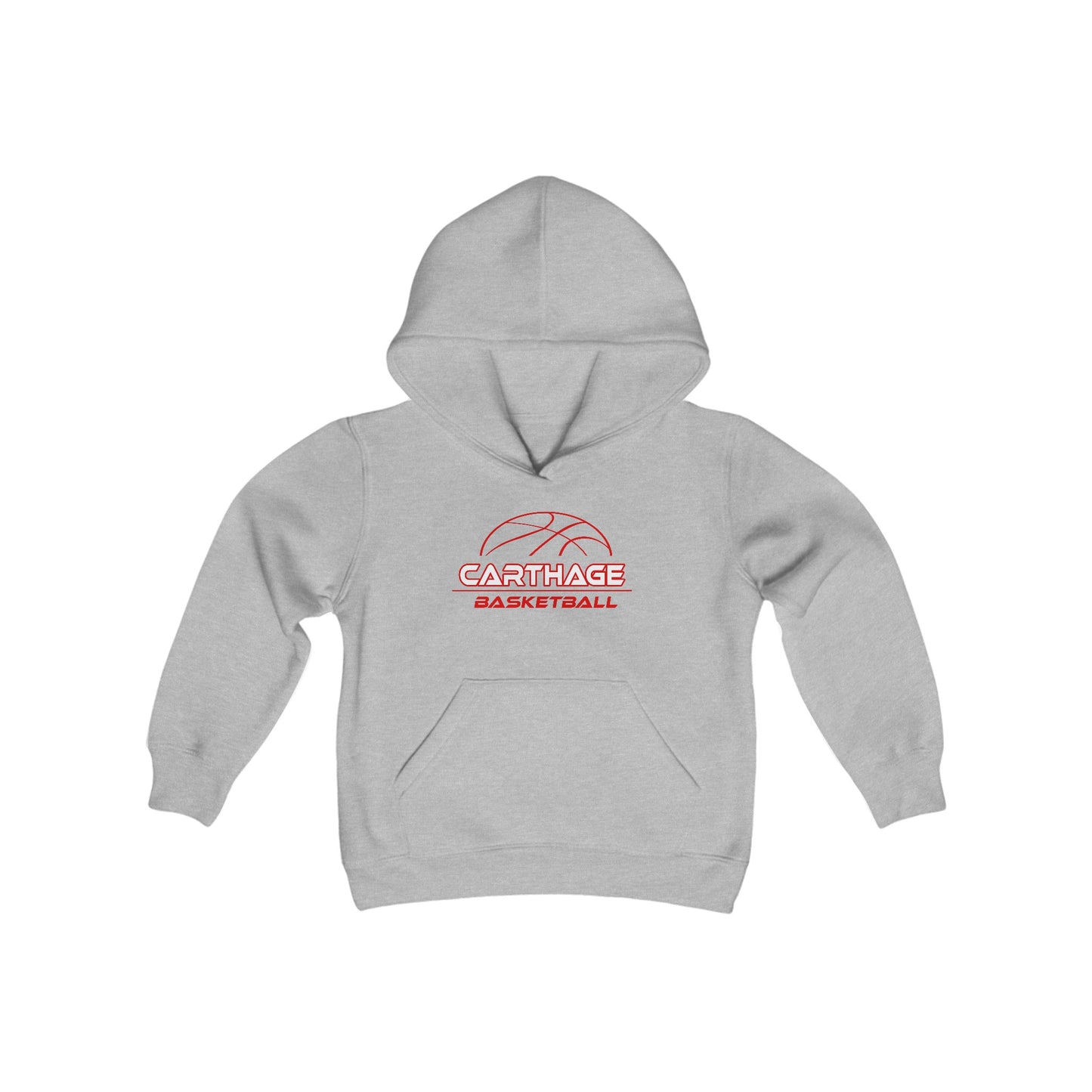 Carthage Basketball Youth Hoodie - Cozy Heavy Blend Sweatshirt for Young Fans