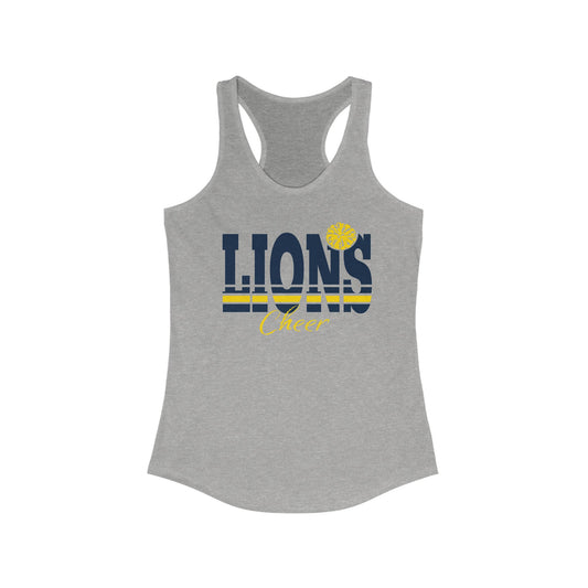 Cheerleader Lions Racerback Tank Top for Women