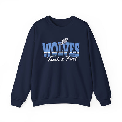 Wolves Track & Field Unisex Heavy Blend Crewneck Sweatshirt