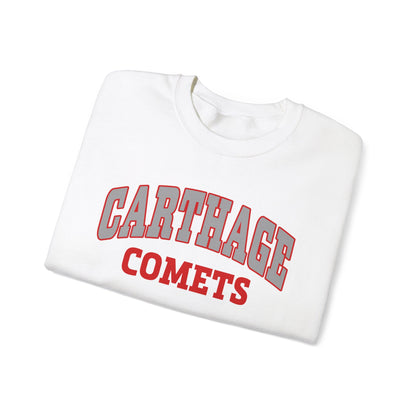 Carthage Comets Unisex Heavy Blend Crewneck Sweatshirt - Cozy Sportswear for Fans