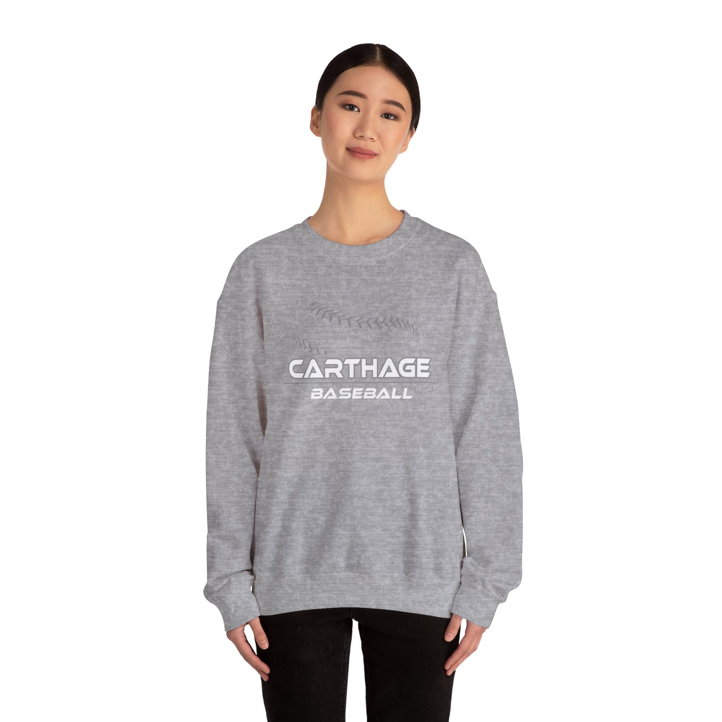 Carthage Baseball Unisex Heavy Blend Crewneck Sweatshirt