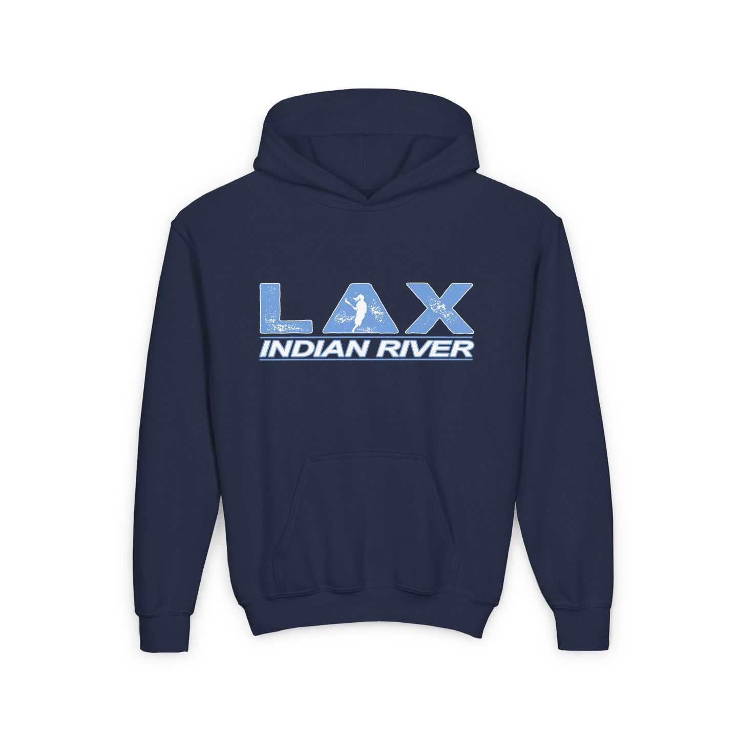 Girls Youth LAX Indian River Heavy Blend Hooded Sweatshirt - Perfect for Sports Events & Casual Wear