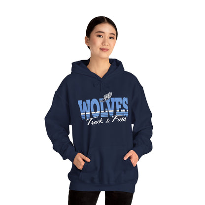 Wolves Track & Field Hoodie - Unisex Heavy Blend Sweatshirt for Athletes