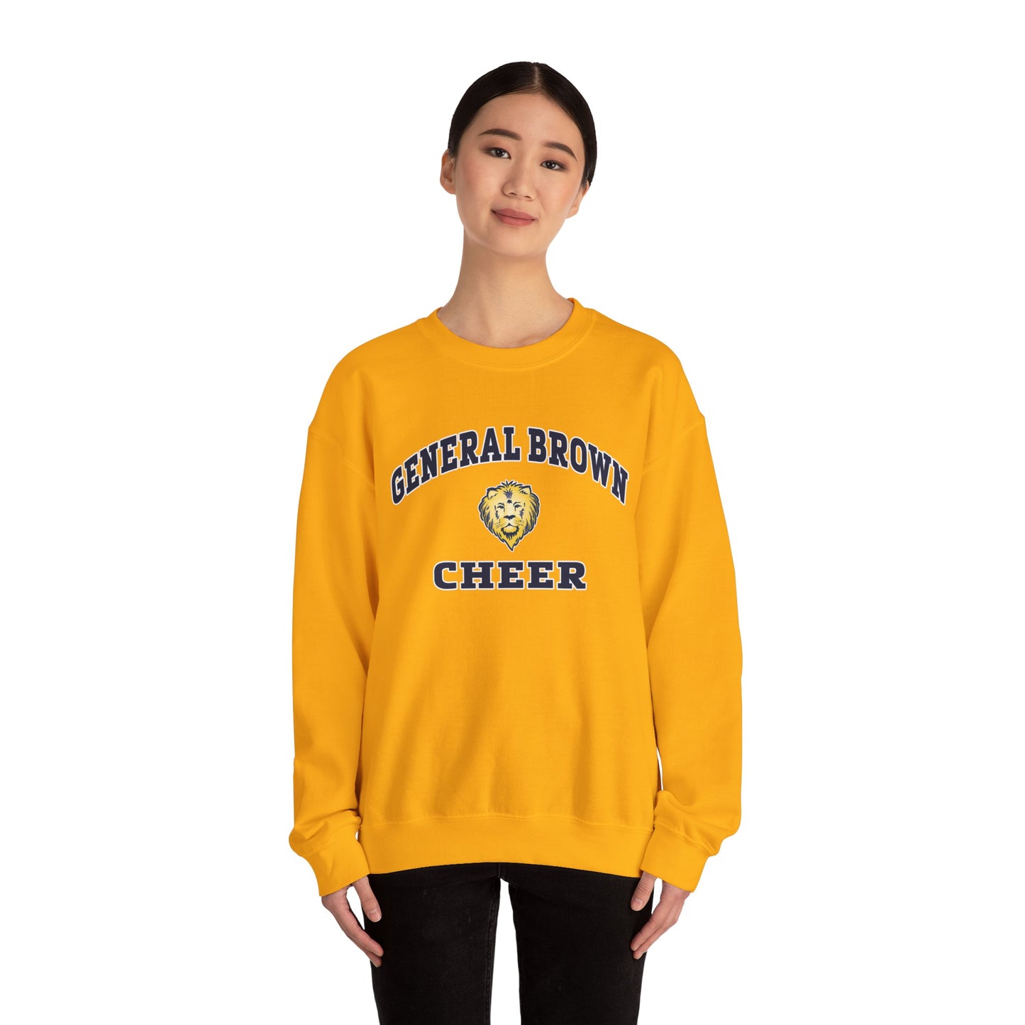 Unisex Cheer Sweatshirt - General Brown Spirit Wear