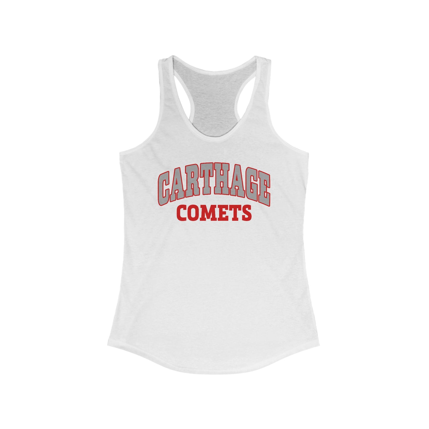 Carthage Comets Women's Racerback Tank – Stylish Athletic Top for Comfort and Team Spirit